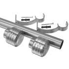 Kit Varão De Cortina Madrid 19mm 3 Metros Glacial Repuxada Co