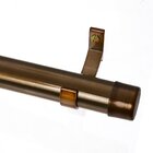 Kit Varão De Cortina Valencia 19mm 1,5m (tampa) Couselo Ouro