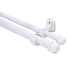 Kit Varão Duplo  De Cortina 400cm Com Emenda Eco Compacto Bel
