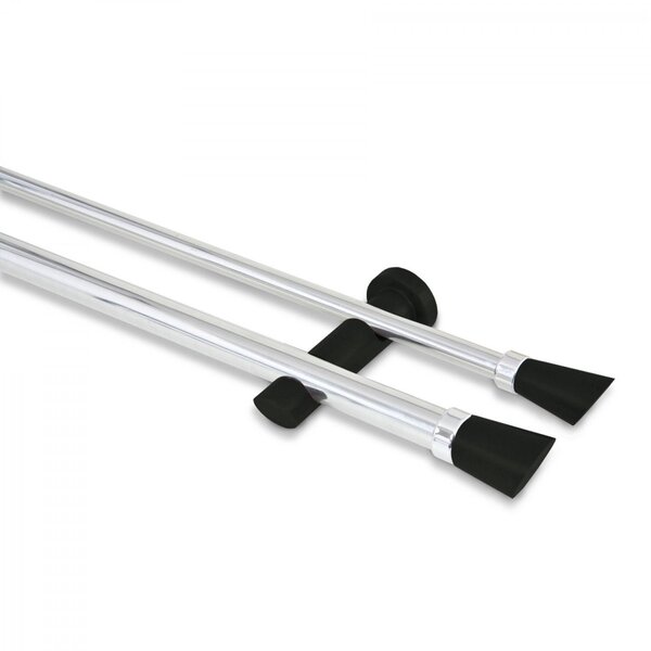 Kit Varão Duplo De Cortina 19mm 200cm Alemão Nobre Belchior P