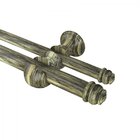 Kit Varão Duplo De Cortina 300cm Com Emenda Eco Europa Belchi