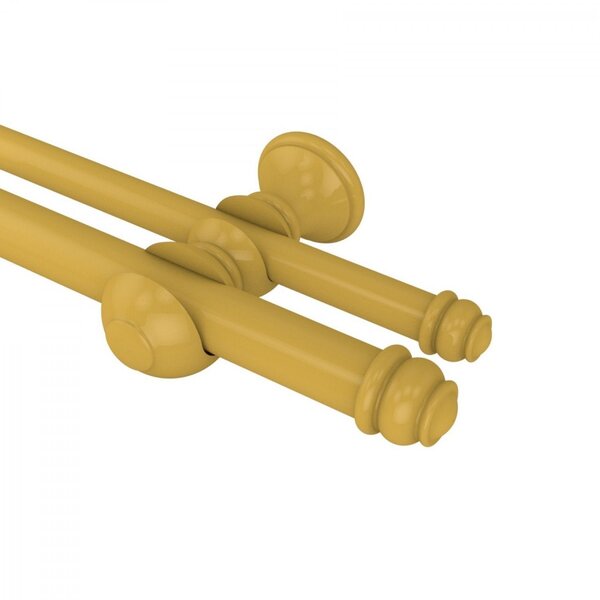 Kit Varão Duplo De Cortina 300cm Com Emenda Eco Europa Belchi