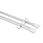 Kit Varão Duplo De Cortina 3m Com Emenda Alemão Nobre Belchio