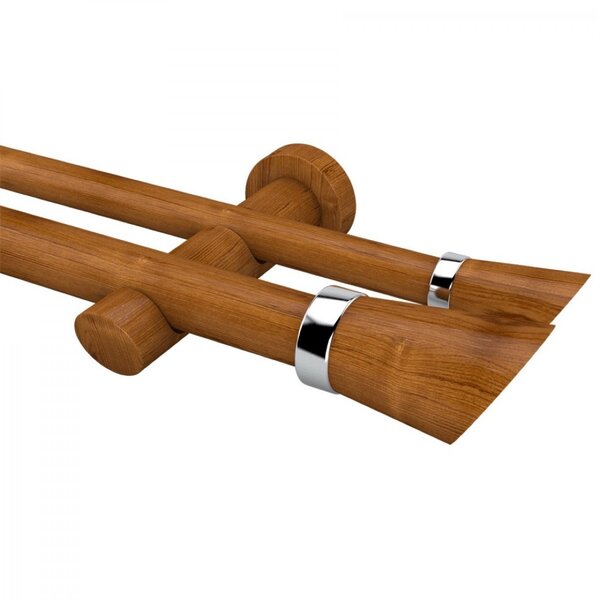 Kit Varão Duplo De Cortina 3m Com Emenda Alemão Plus Belchior