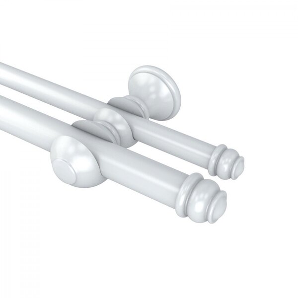 Kit Varão Duplo De Cortina 400cm Com Emenda Eco Europa Belchi