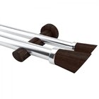 Kit Varão Duplo De Cortina 4m Com Emenda Alemão Nobre Belchio