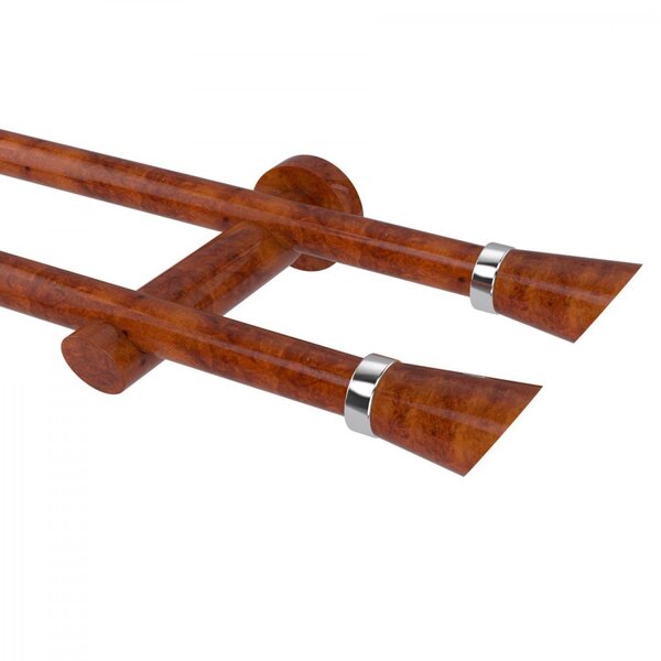 Kit Varão Duplo De Cortina 4m Com Emenda Alemão Plus Belchior