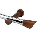 Kit Varão Simples  De Cortina 4m Com Emenda Alemão Plus Belch