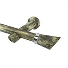 Kit Varão Simples De Cortina 19mm 400cm Com Emenda Alemão Bel