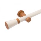 Kit Varão Simples De Cortina 28mm 200cm Com Emenda Jade Prime