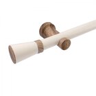 Kit Varão Simples De Cortina 28mm 400cm Com Emenda Jade Prime