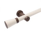 Kit Varão Simples De Cortina 28mm 400cm Com Emenda Jade Prime