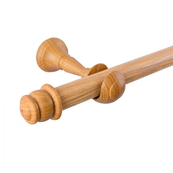 Kit Varão Simples De Cortina 300cm Com Emenda Eco Europa Plus