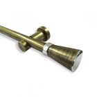 Kit Varão Simples De Cortina 300cm Com Emenda Jade Belchior O