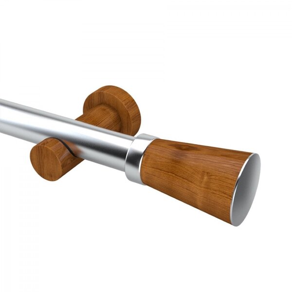 Kit Varão Simples De Cortina 400cm Com Emenda Jade Plus Belch