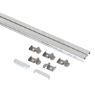 Kit Varão Trilho de Cortina 3 metros 20mm Alumínio Slin Cromado Couselo