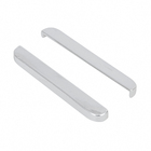 Kit Varão Trilho de Cortina Duplo 3 metros 70mm Alumínio Slin Cromado Couselo