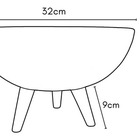 Kit Vaso Bacia + Muda De Jiboia Decoração Com Substrato Bege