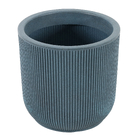 Kit Vaso de Planta com Prato Plástico Azul SP 27 Vasart - 3 Unidades