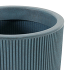 Kit Vaso de Planta com Prato Plástico Azul SP 27 Vasart - 3 Unidades