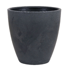 Kit Vaso de Planta com Prato Plástico Preto Samba Naterial - 2 Unidades