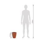 Kit Vaso de Planta Plástico Terracota Vietnamita Vasap - 2 Unidades