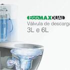 Kit Vaso Sanitário Adm 857 C/ Caixa Monobloco E Assento Adamas