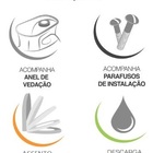 Kit Vaso Sanitário Adm 857 C/ Caixa Monobloco E Assento Adamas