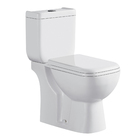 Kit Vaso Sanitário com Caixa acoplada e Assento Branco Duplo Acionamento 3,6L Saída Vertical Quadrix Luvia