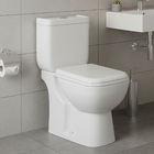 Kit Vaso Sanitário com Caixa acoplada e Assento Branco Duplo Acionamento 3,6L Saída Vertical Quadrix Luvia