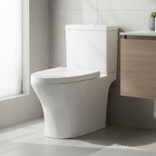 Kit Vaso Sanitário com Caixa acoplada e Assento Branco Duplo Acionamento 4,6L Saída Vertical Louise Luvia