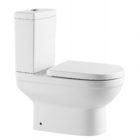 Kit Vaso Sanitário com Caixa Acoplada e Assento Branco Duplo Acionamento 7,5/5 Vertical Lore Luvia