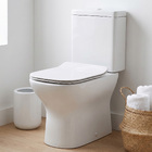Kit Vaso Sanitrio com Caixa Acoplada e Assento Branco Quadrado 3 e 6 litros Axis Deca