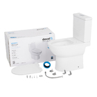 Kit Vaso Sanitrio com Caixa Acoplada e Assento Branco Quadrado 3 e 6 litros Benefit Docol