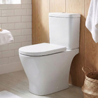 Kit Vaso Sanitrio com Caixa Acoplada e Assento Branco Quadrado 3 e 6 litros Gap Roca