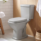 Kit Vaso Sanitrio com Caixa Acoplada e Assento Cinza Platina 3 e 6 litros Fit Plus Celite