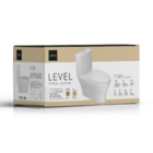 Kit Vaso Sanitário com Caixa Acoplada e Assento Branco Duplo Acionamento 3/6L Vertical Nova Level Deca