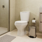 Kit Vaso Sanitário Caixa Acoplada e Assento Branco Duplo Acionamento 3/6L Saída Vertical Aspen Deca