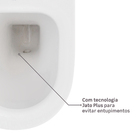 Kit Vaso Sanitário com Caixa Acoplada e Assento Branco Duplo Acionamento 3/6L Saída Vertical Axis Deca