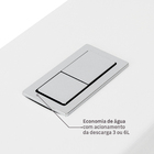 Kit Vaso Sanitário Caixa Acoplada e Assento Branco Duplo Acionamento 3/6L Saída Vertical Liss Docol