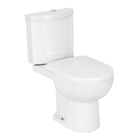 Kit Vaso Sanitário com Caixa Acoplada e Assento Branco Duplo Acionamento 3/6L Saída Vertical Luna Speciale Icasa