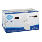 Kit Vaso Sanitário com Caixa Acoplada e Assento Branco Fosco Duplo Acionamento 3/6L Saída Vertical Lyon Sensea