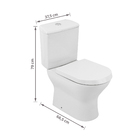 Kit Vaso Sanitário Caixa Acoplada e Assento Branco Duplo Acionamento 3/6L Saída Vertical Nexo Roca