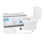 Kit Vaso Sanitário Caixa Acoplada e Assento Branco Duplo Acionamento 3/6L Saída Vertical Nexo Roca