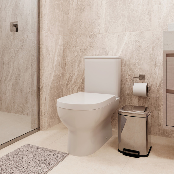 Kit Vaso Sanitário com Caixa Acoplada e Assento Termofixo Branco 3