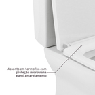 Kit Vaso Sanitário Caixa Acoplada e Assento Branco Duplo Acionamento 3/6L Saída Vertical Nexo Roca