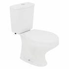 Kit Vaso Sanitário com Caixa Acoplada e Assento Branco Duplo Acionamento 3/6L Saída Vertical Ravena Deca