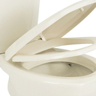 Kit Vaso Sanitário com Caixa Acoplada e Assento Bege Duplo Acionamento 3/6L Saída Vertical Thema Incepa