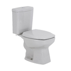 Kit Vaso Sanitário com Caixa Acoplada e Assento Cinza Duplo Acionamento 3/6L Saída Vertical Thema Incepa