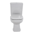 Kit Vaso Sanitário com Caixa Acoplada e Assento Cinza Duplo Acionamento 3/6L Saída Vertical Thema Incepa